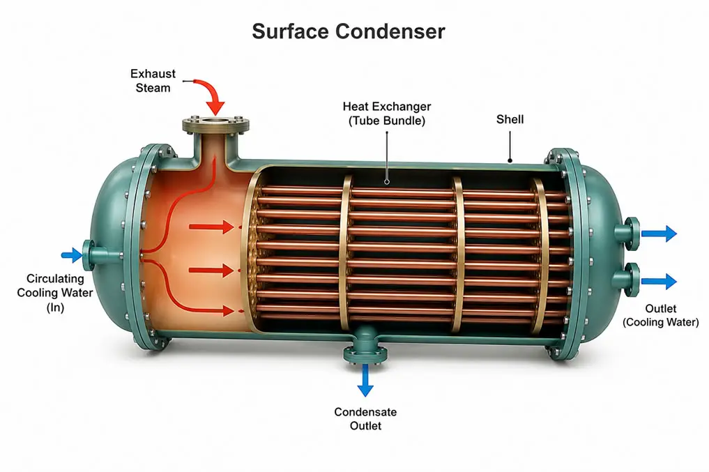 Working Principle Of Surface Condenser