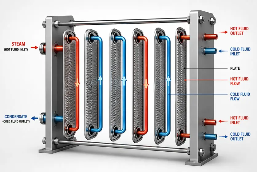 Working Principle Plate Heat Exchanger