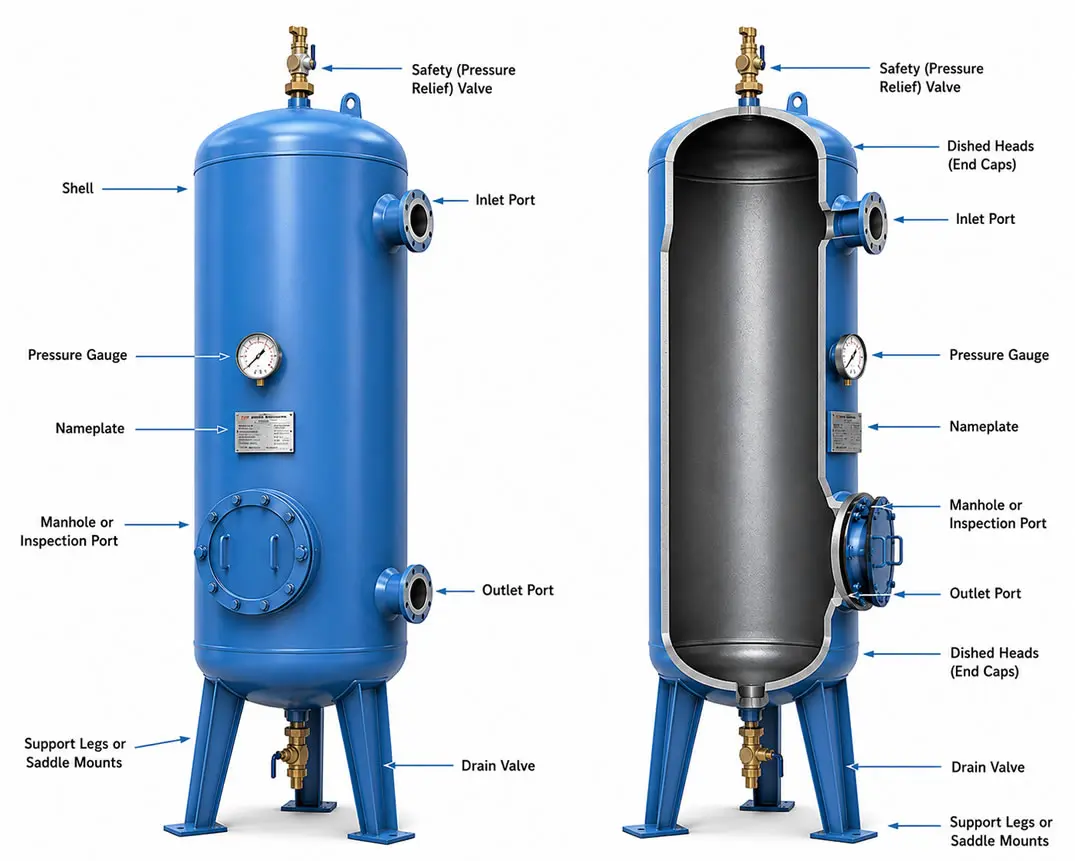 components of air receiver
