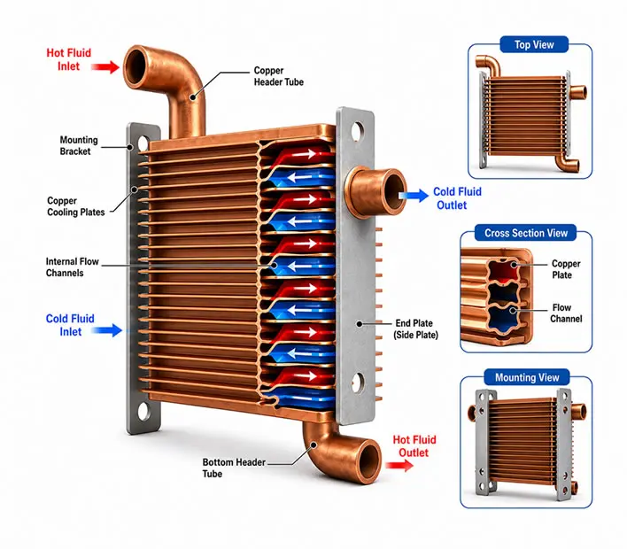copper heat exchanger 